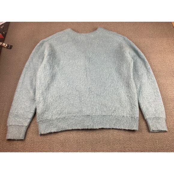 Beams Women's Small Light Blue Mohair‎ V-Neck Cardigan - Picture 2 of 8